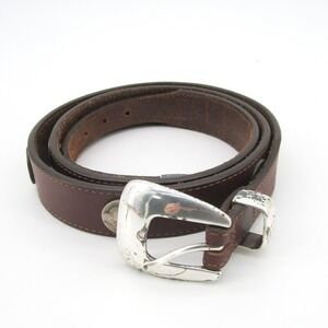Leegin Genuine Leather Belt with Buffalo Nickels Buckle Size 40 Made USA